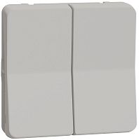 Переключатель без рамки Schneider Electric Mureva Styl 2-кл. проходной IP55 белый картинка